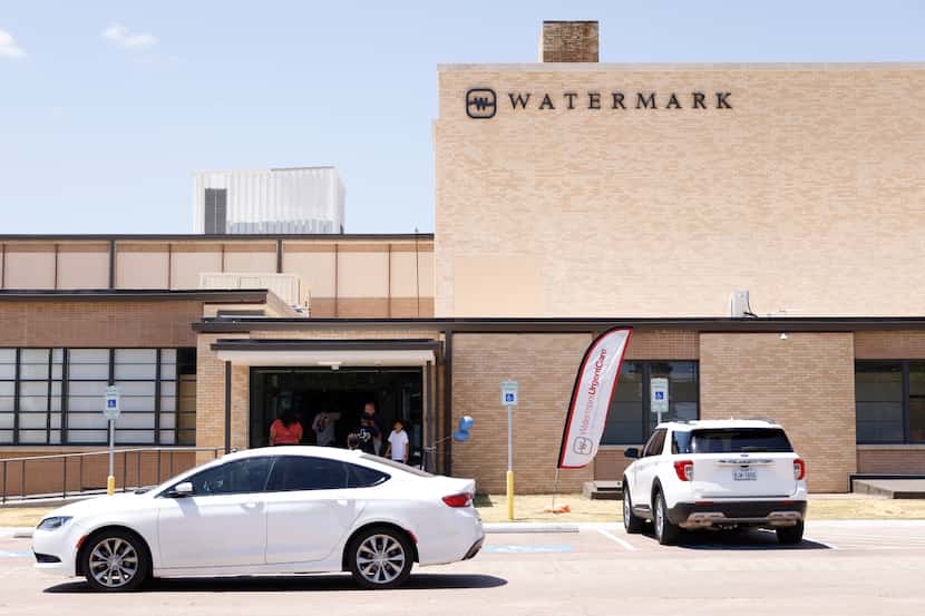 Front entrance of Watermark South Dallas campus on Saturday, July 23, 2022 in Dallas....