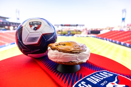 The XL Ice Cream Sandwich at Toyota Stadium in Frisco is a whopping three pounds.