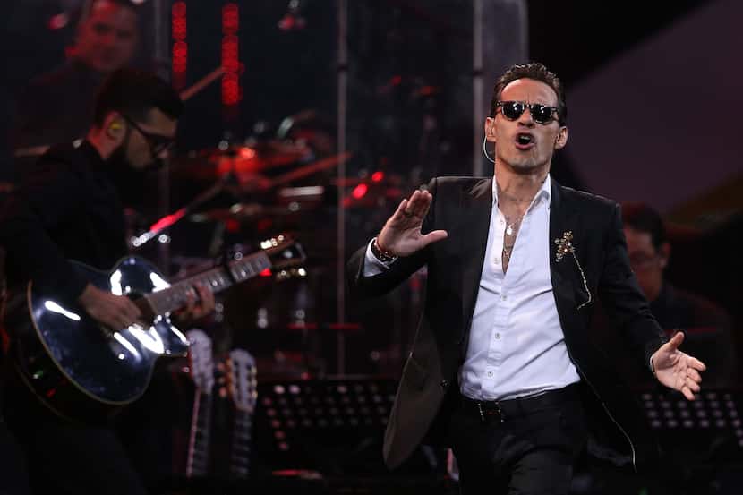 Marc Anthony durante su presentación en el Festival Internacional de la Canción en Viña del...