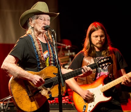 Country music legend Willie Nelson performs at Billy Bob's Texas on November 12, 2016...