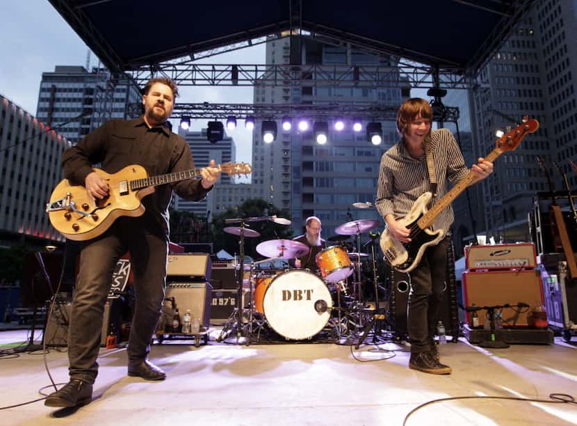 Drive By Truckers perform during the Old 97's County Fair held at Main Street Garden Park in...