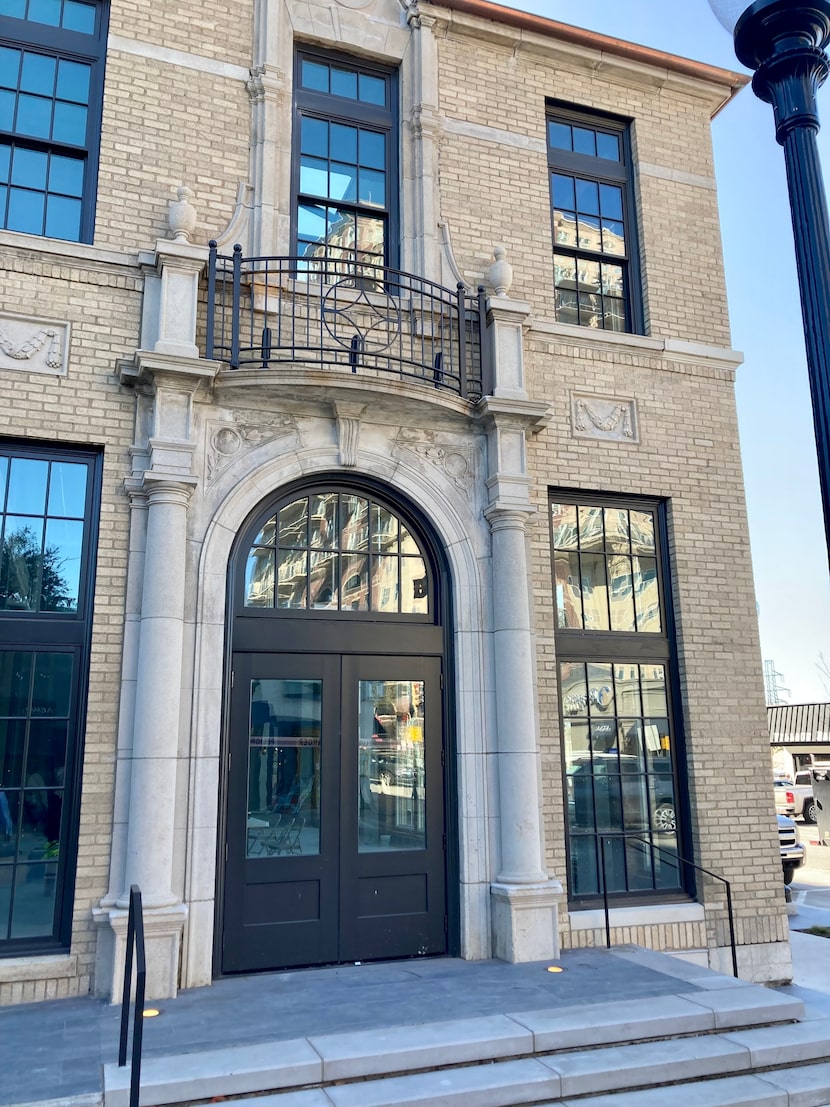 The more than century-old Highland Park Pharmacy building at the corner of Knox and Travis...