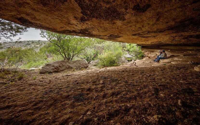 The more than 22,000-acre Double T Ranch in West Texas has several caves.