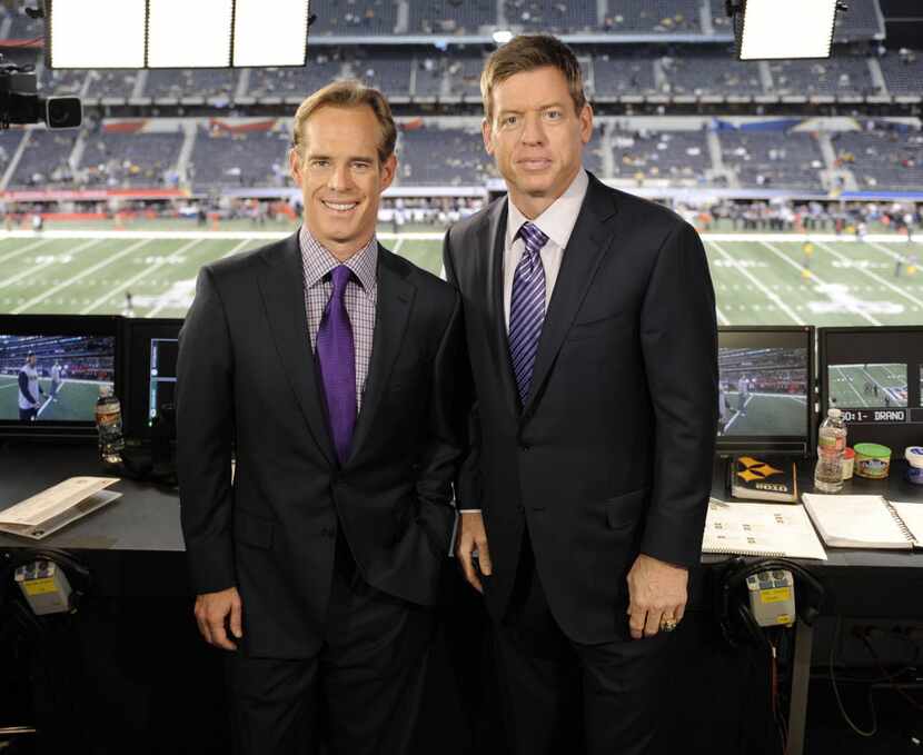 Some lucky donor will get to spend some time with Joe Buck and Troy Aikman. (Frank...