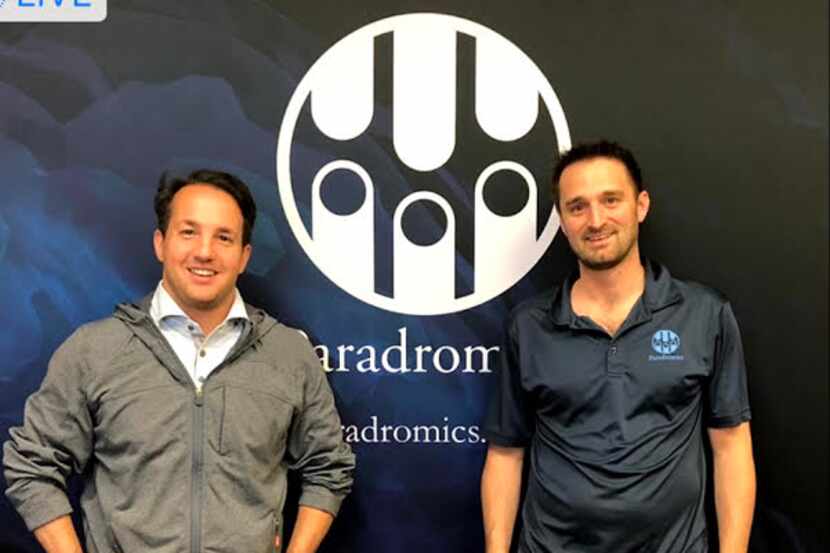 Court Westcott (left) and Paradromics CEO Matt Angle. Paradromics is a developer of...