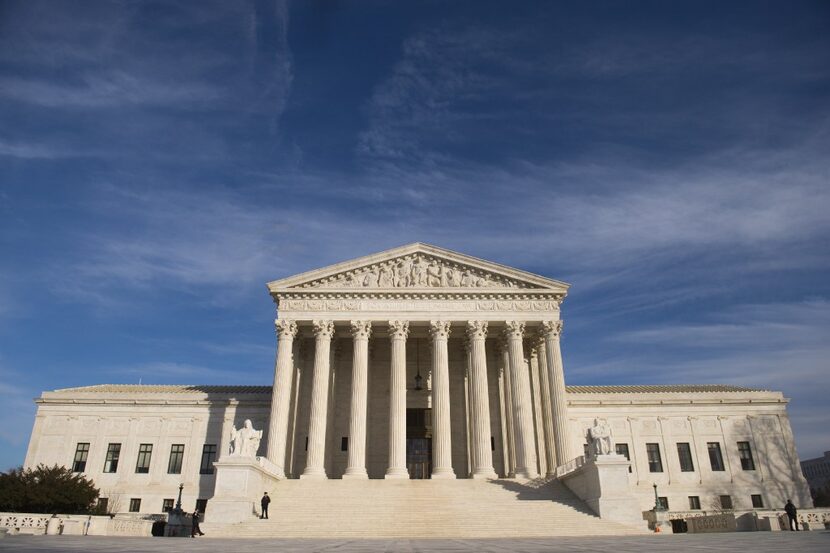 This file photo taken on January 31, 2017 shows the US Supreme Court  in Washington, DC.
The...