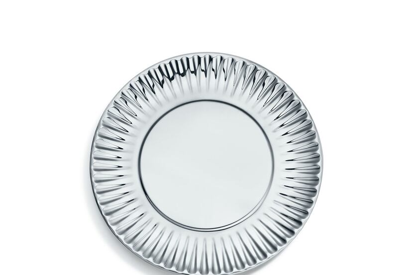 Tiffany and Co. paper plate in sterling silver, $950