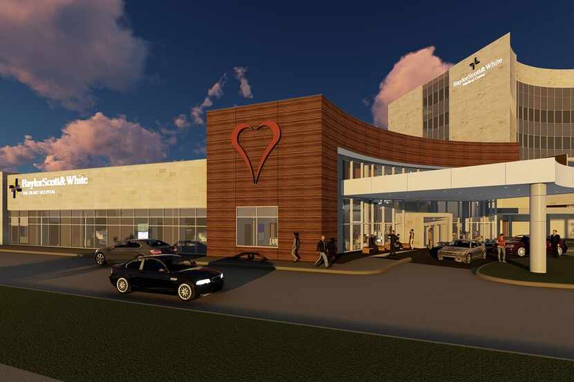 Rendering of a proposed $30 million, 35,000 square foot heart hospital that Baylor Scott and...