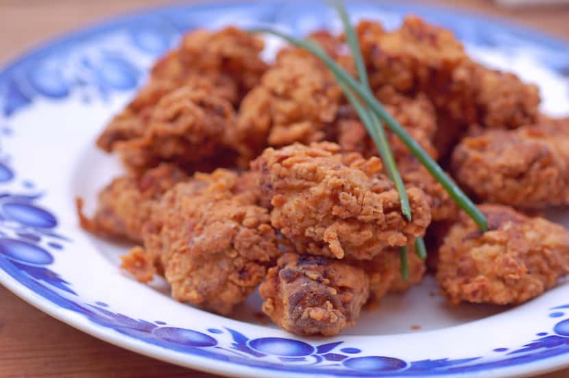 Dill pickle juice makes a terrific brine for fried chicken, according to Blythe Beck,...