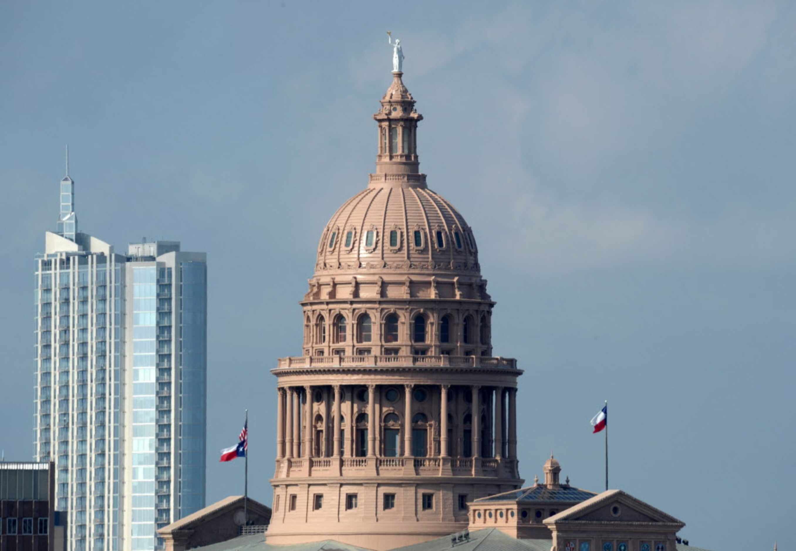 Mar 28, 2014; Austin, TX, USA; General view of the Texas State Capitol building during the...