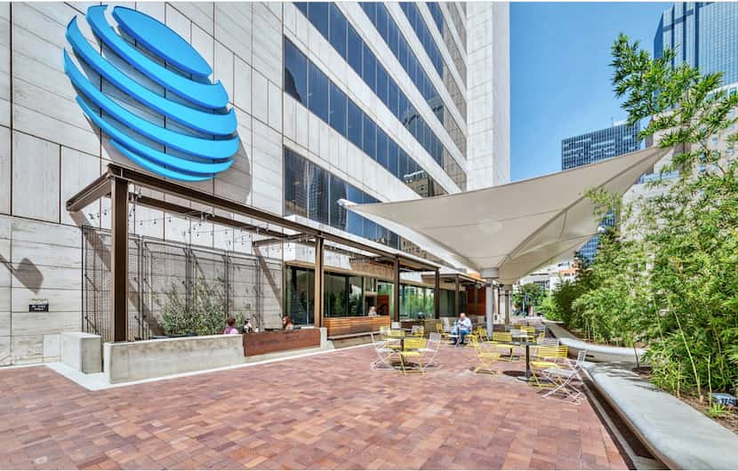 AT&T is spending more than $100 million to upgrade its downtown campus, which includes the...