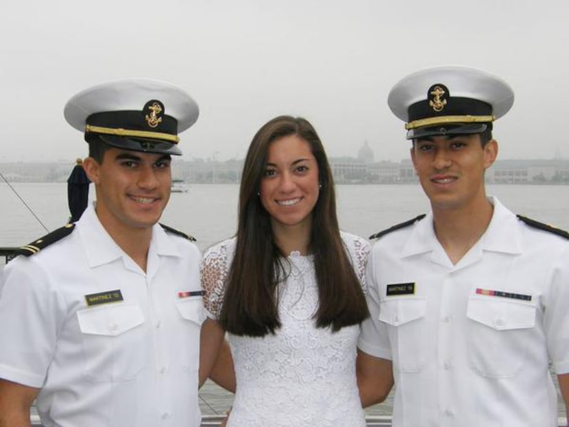 
Siblings Chris Martinez, left, Jessica Martinez and Ryan Martinez attended a graduation...