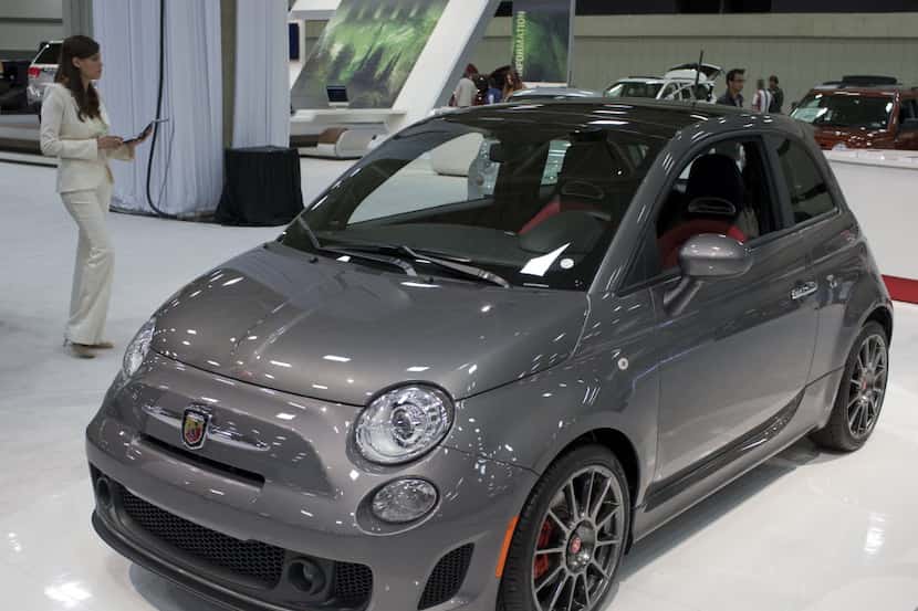 2012 Fiat Abarth at the D-FW Auto Show at the Dallas Convention Center in March 22, 2012. ...