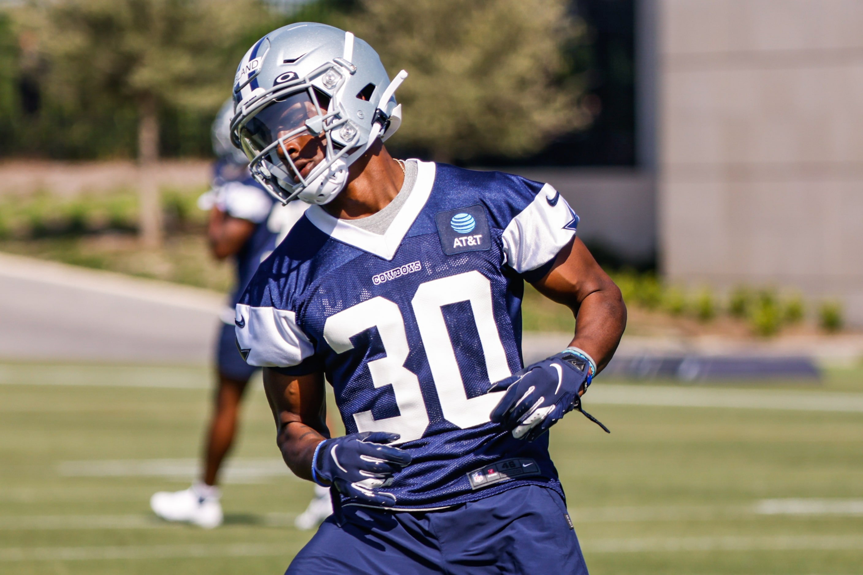 Dallas Cowboys cornerback (30) DaRon Bland during a Cowboys rookie minicamp at The Star in...