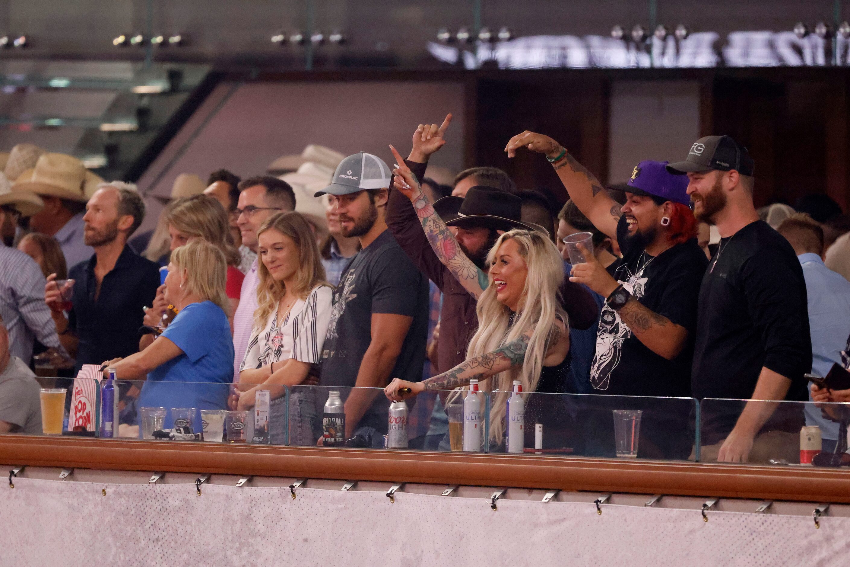 Fans cheer during the PBR World Finals in Fort Worth, Texas on Saturday, May 14, 2022. 
