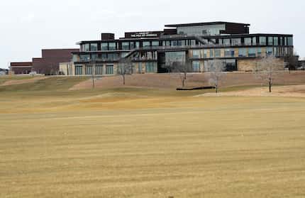 The new PGA headquarters sits up on a hill, overlooking the lavish Omni PGA Frisco Resorts...