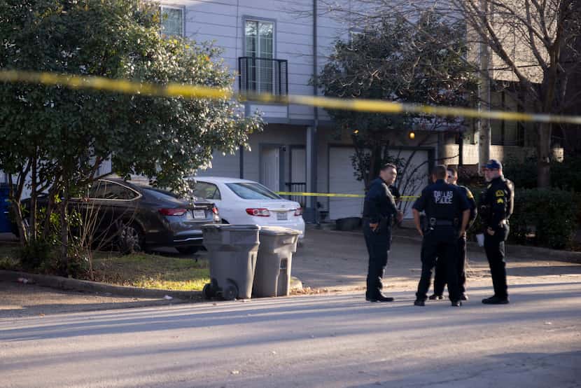 Police respond to the 2100 block of North Fitzhugh Avenue after a 6-year-old was shot in Old...