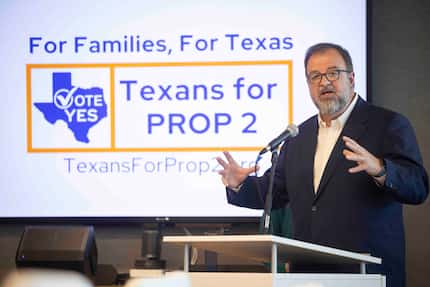Robert Sanborn, president and CEO of Children at Risk, speaks as Texas lawmakers and early...