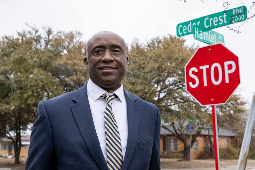 David Small poses in the Cedar Crest neighborhood in Dallas on Thursday1. (Juan Figueroa/...