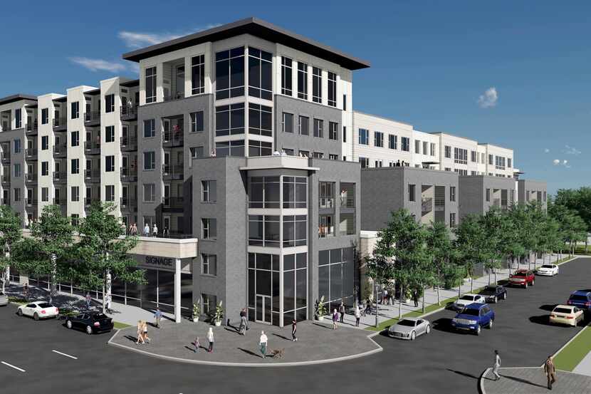 Toll Brothers plans to build about 280 apartments on Commerce Street west of the Trinity River.