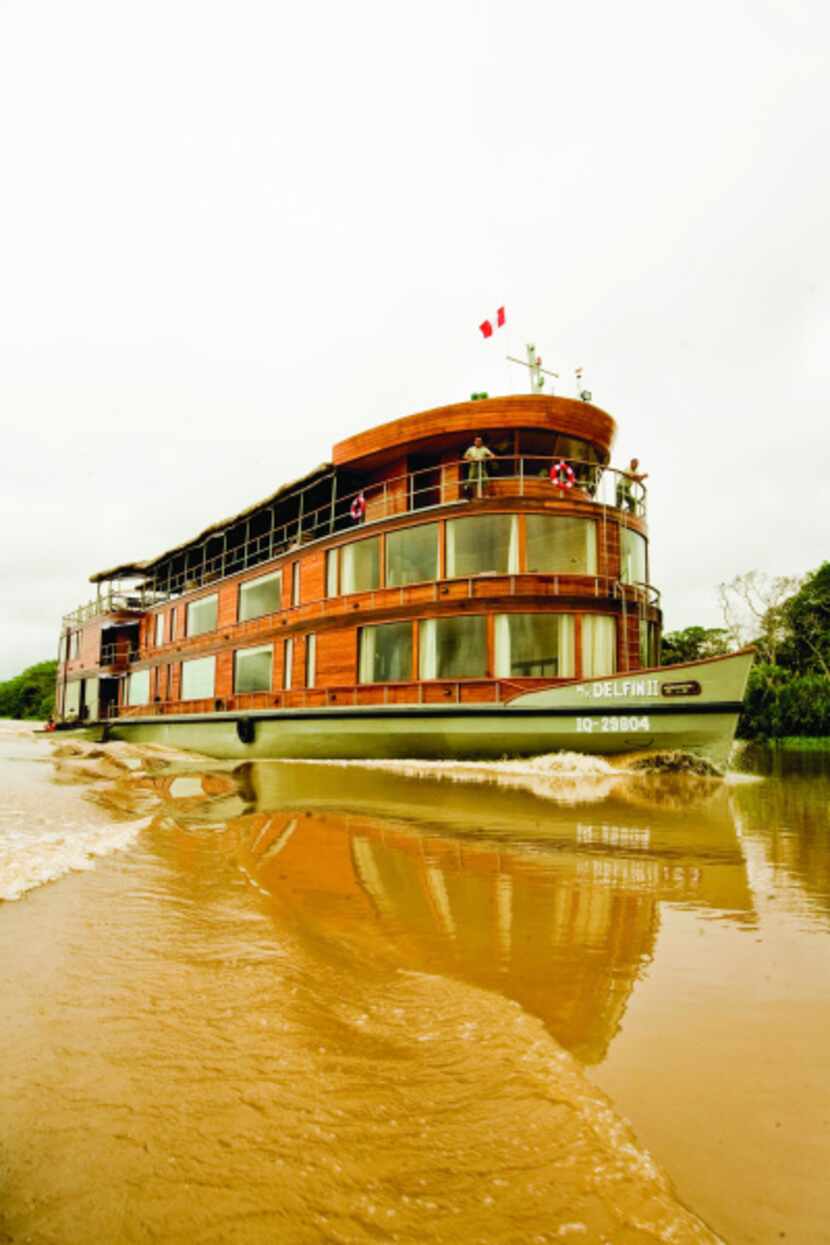 SOUTH AMERICA: Mara–on and Ucayali Rivers, in Peru: The 28-passenger Delfin II explores...