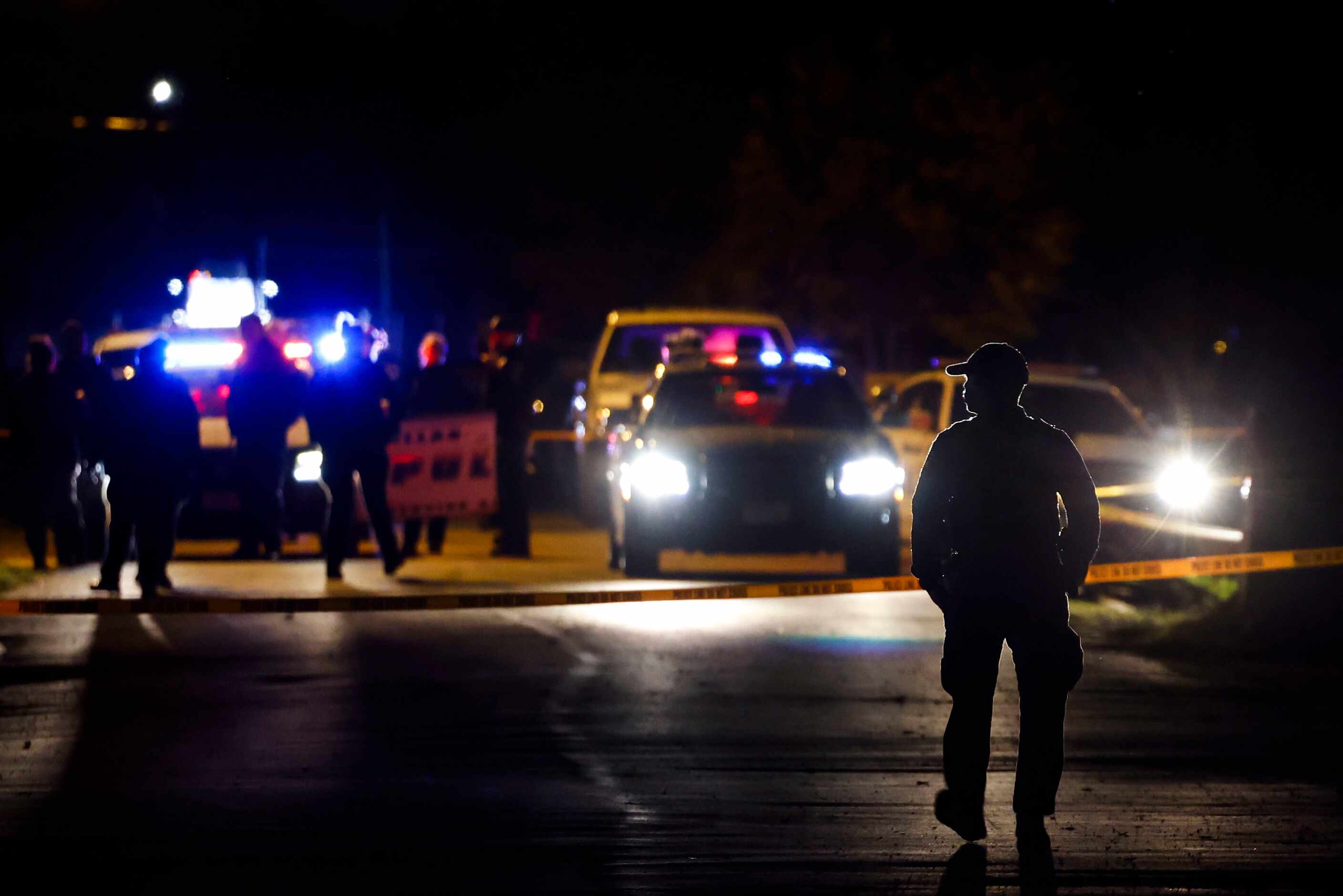 An emergency responder at a shooting scene that included four people dead and a teenage girl...