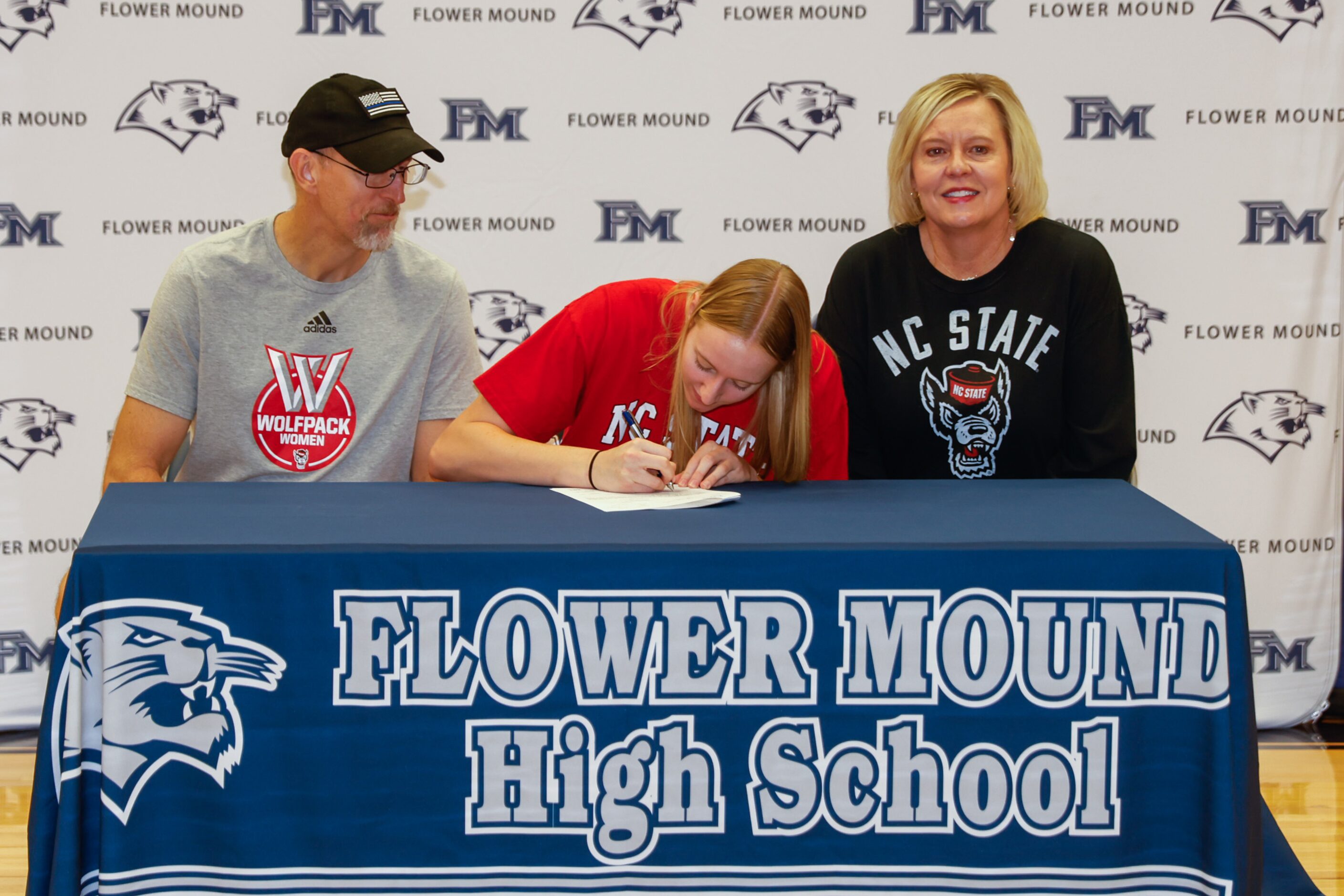 Maddie Cox during the signing day ceremony in Flower Mound on Wednesday, Nov. 9, 2022. Cox...