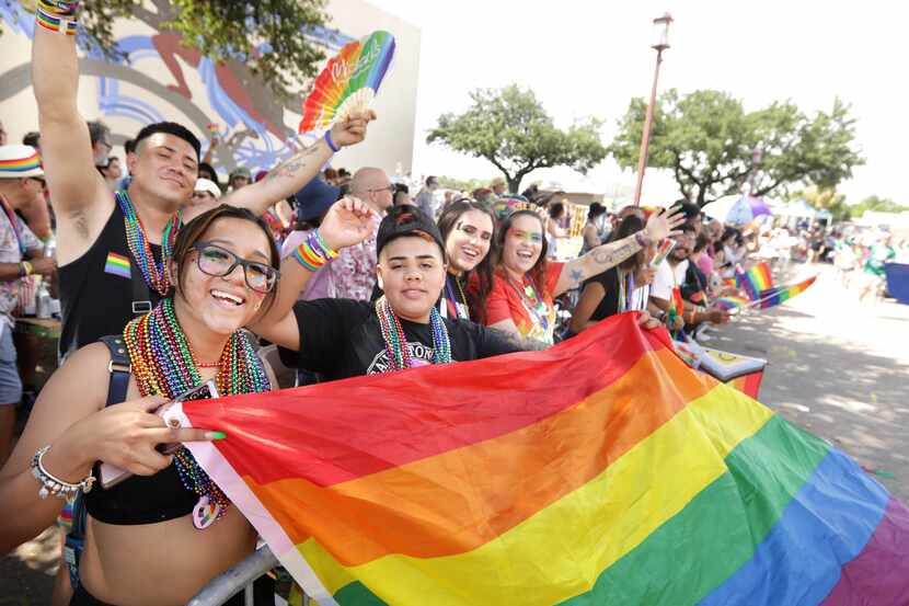 People celebrate diversity and accaptance during the Dallas Pride’s Corona Alan Ross Texas...