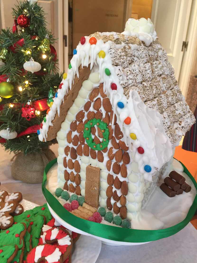 A completed gingerbread house by pastry chef Julie Price. 