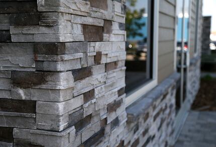 Exterior stones are made from recycled concrete.