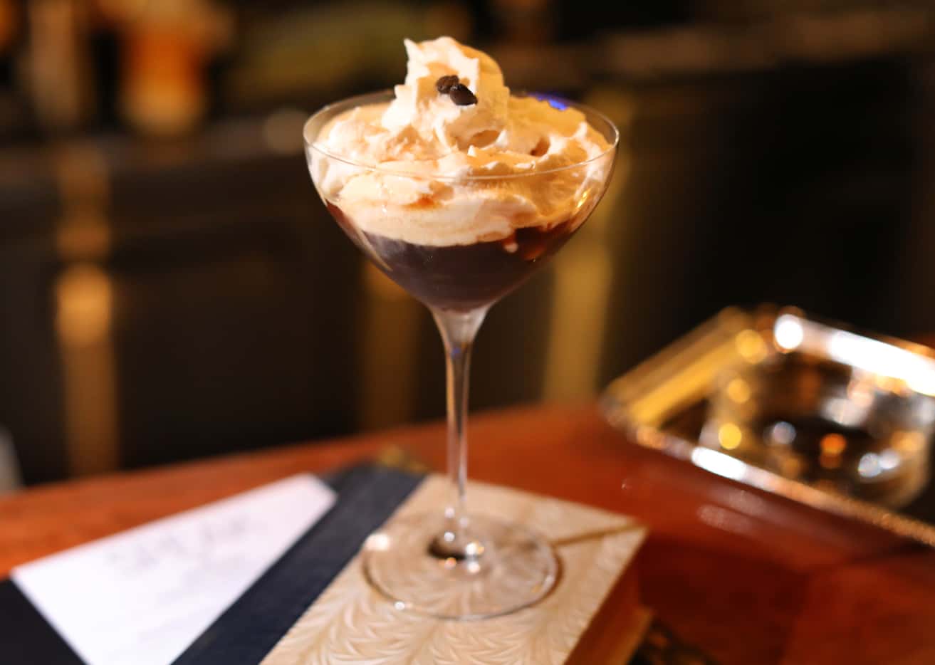 The Tiger’s Milk is a play on an espresso martini at Speak in Rockwall.