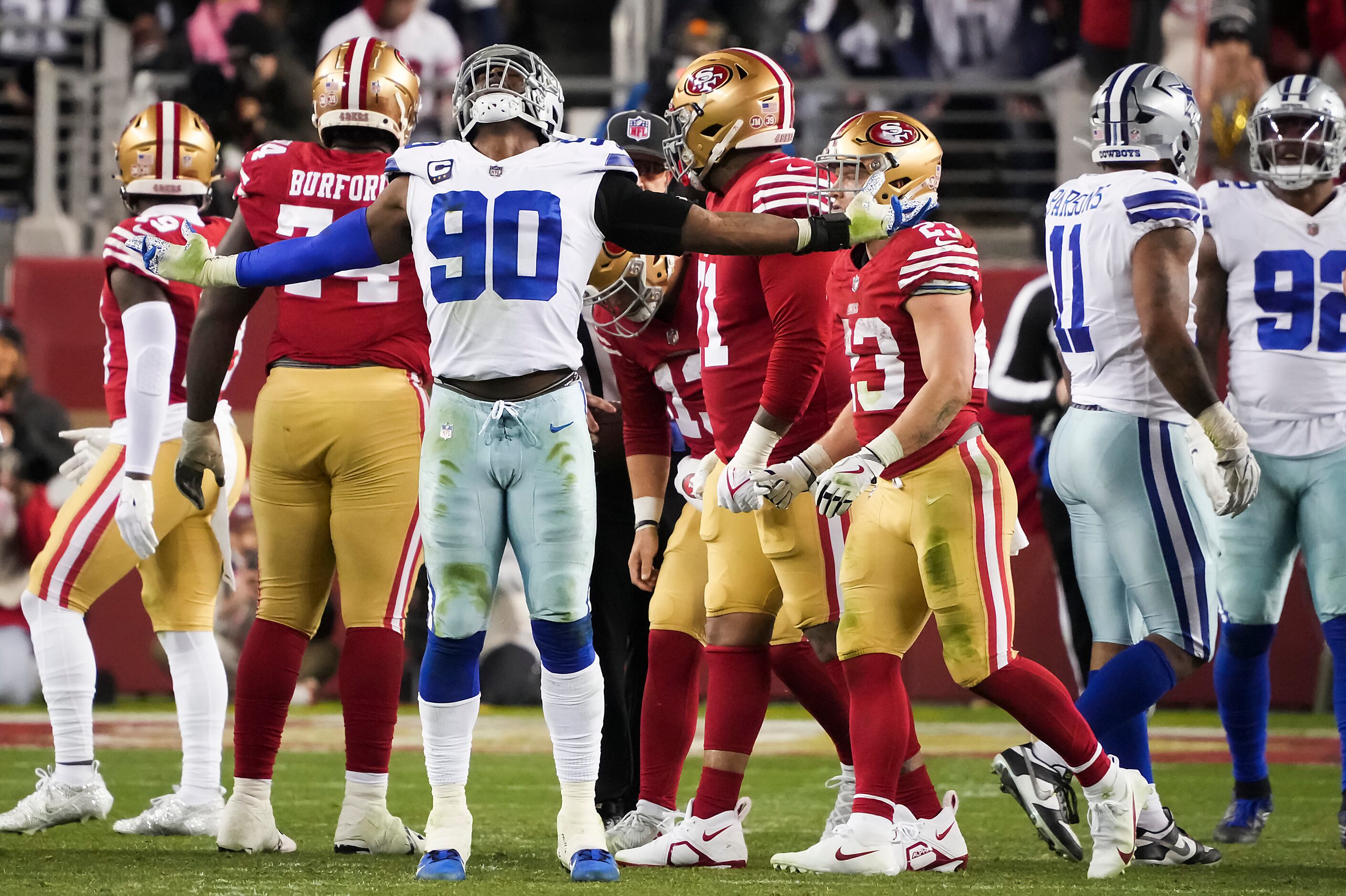 Photos: Hauling it in! Cowboys' CeeDee Lamb makes a catch for a