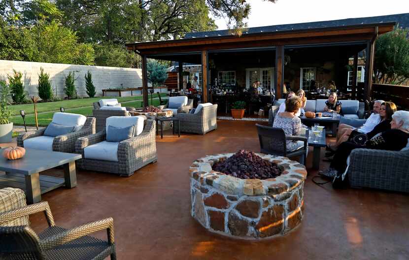 Stone House restaurant in Colleyville has a secluded patio.