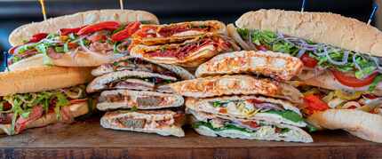 This stack of sandwiches is a supersized look at what can be ordered at Olivella's new deli...