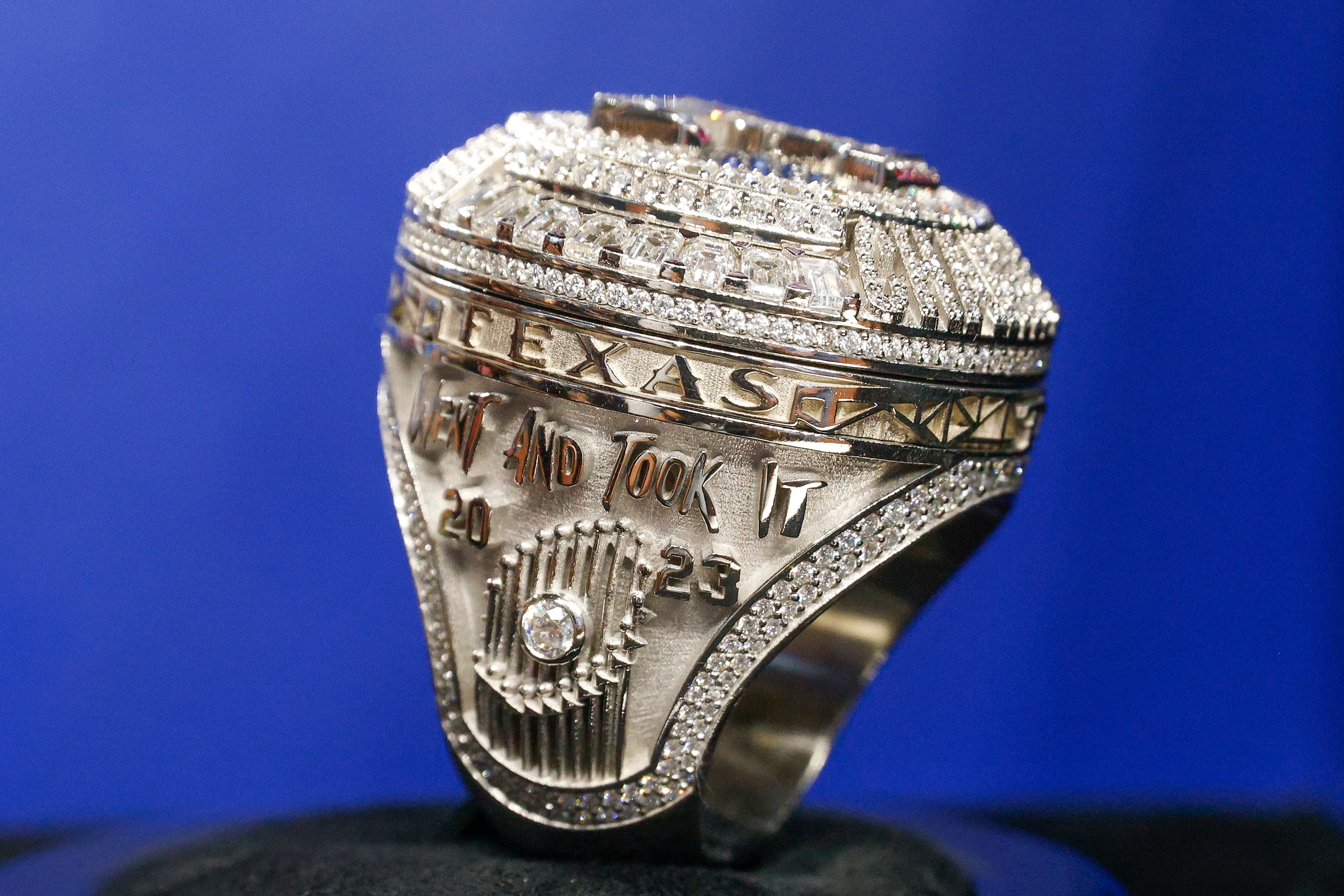 A detailed look at Texas Rangers shortstop Corey Seager’s World Series championship ring,...