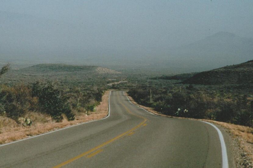 
This hazy view shows Big Bend National Park on a bad-quality air day. Although the...