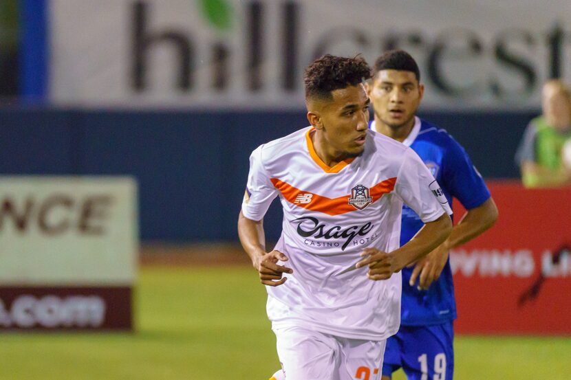 Jesus Ferreira playing for Tulsa Roughnecks in 2018.