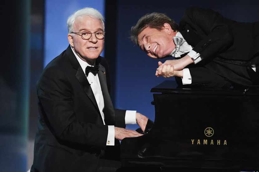 Steve Martin and Martin Short perform onstage during American Film Institute's 45th Life...