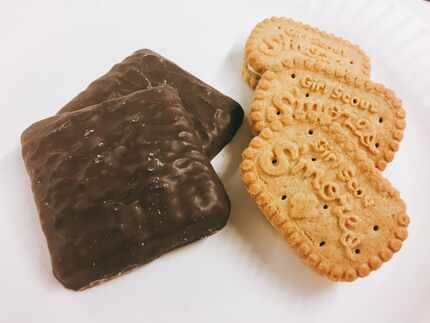 The two versions of S'mores, from ABC Bakers on the left, and Little Brownie Bakers on the...