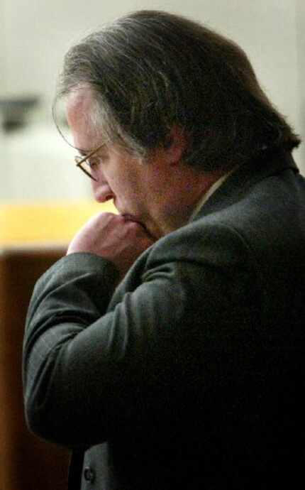 Patrick Murphy quietly reacts in November 2003 after a jury found him guilty of capital...