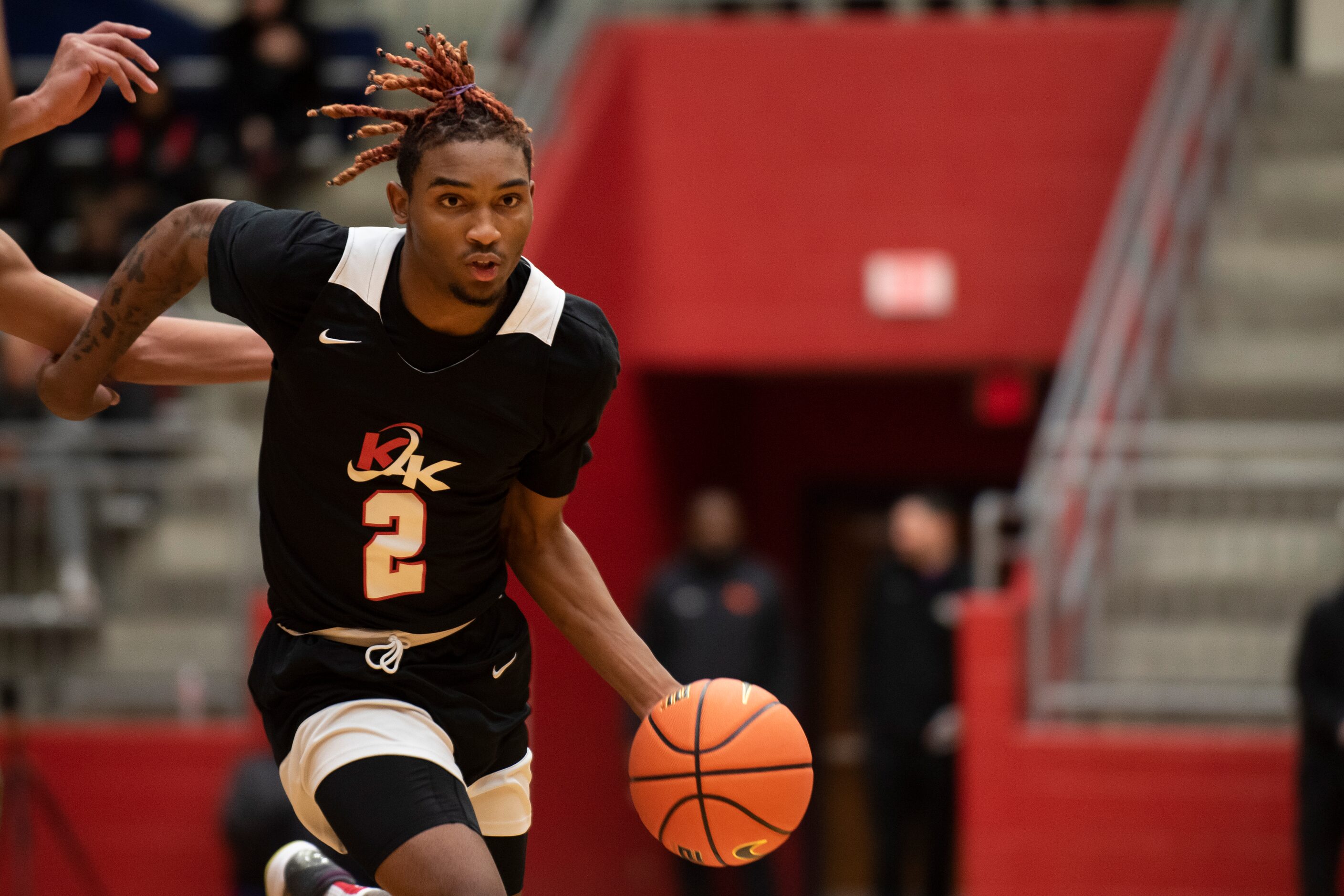 Kimball senior Arterio Morris (2) drives down the court with the ball during Kimball's...