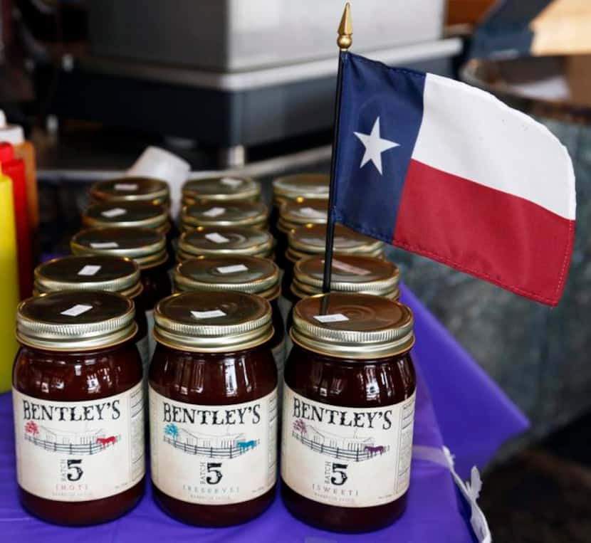 
The tasting at Jimmy’s included all three varieties of the Greens’ sauce.
