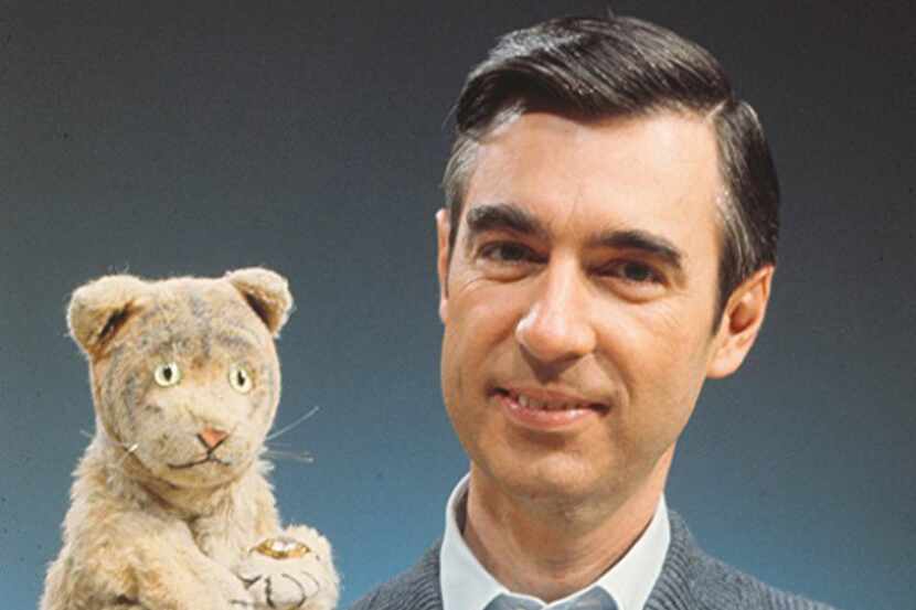 Fred Rogers with Daniel Striped Tiger in "Won't You Be My Neighbor?"