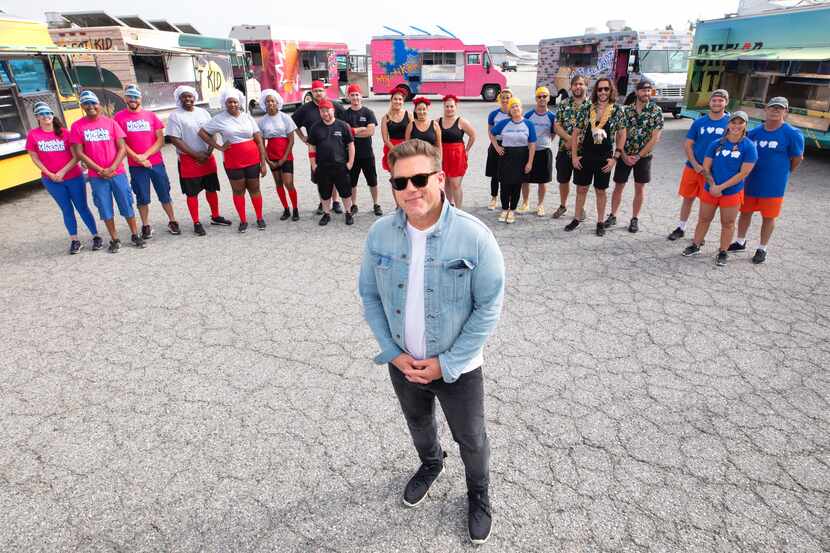Tyler Florence hosts The Great Food Truck Race on the Food Network.