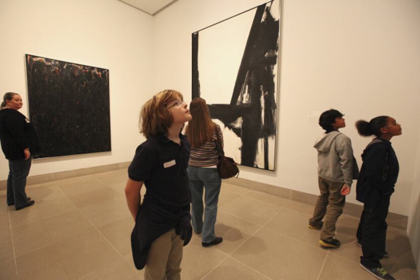 Students and parents from Hexter Elementary School toured the Dallas Museum of Art on...