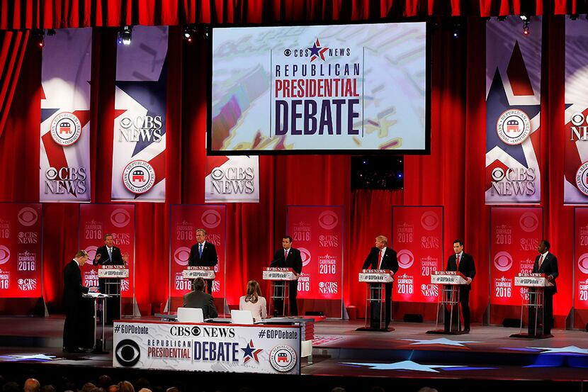  Republican presidential candidates participate during the CBS News Republican presidential...