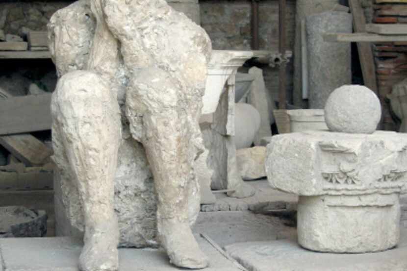 The fast-moving lava that descended from Vesuvius captured a moment in time in Pompeii....