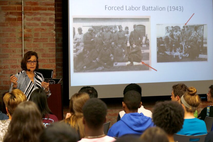 Julie Berman, a speaker of the second generation of Holocaust survivors at the Dallas...