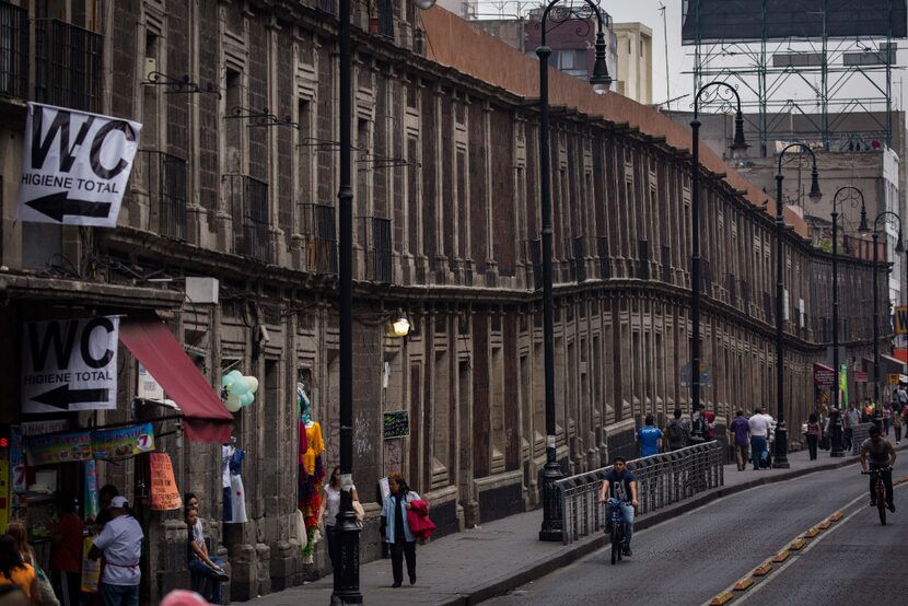 Where the ground was once flat, undulating buildings bear witness to the subsidence which...