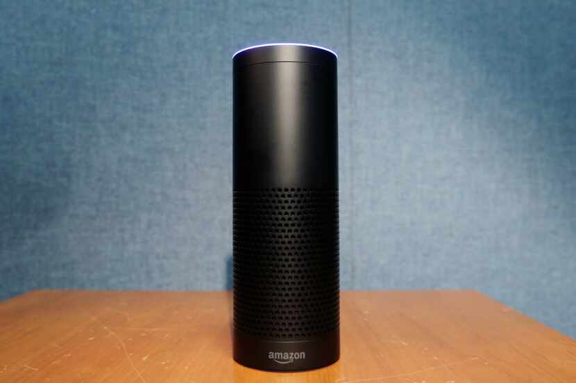  Amazon's Echo speaker responds to voice commands.  (AP Photo/Mark Lennihan, File)